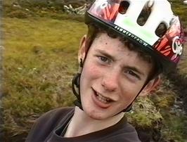 Richard Sudworth at the top of the climb